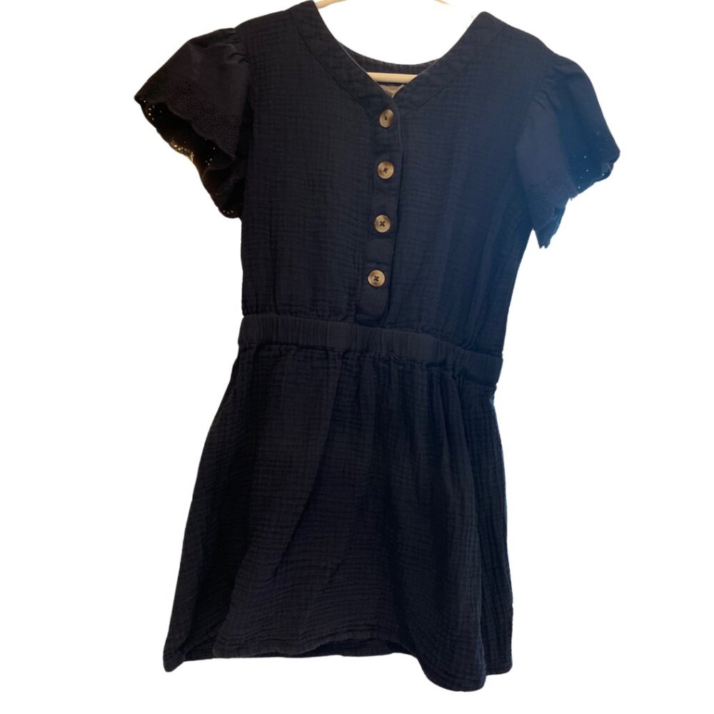 Girls Lucky Brand Navy Girl Dress Size Small (6/7)
